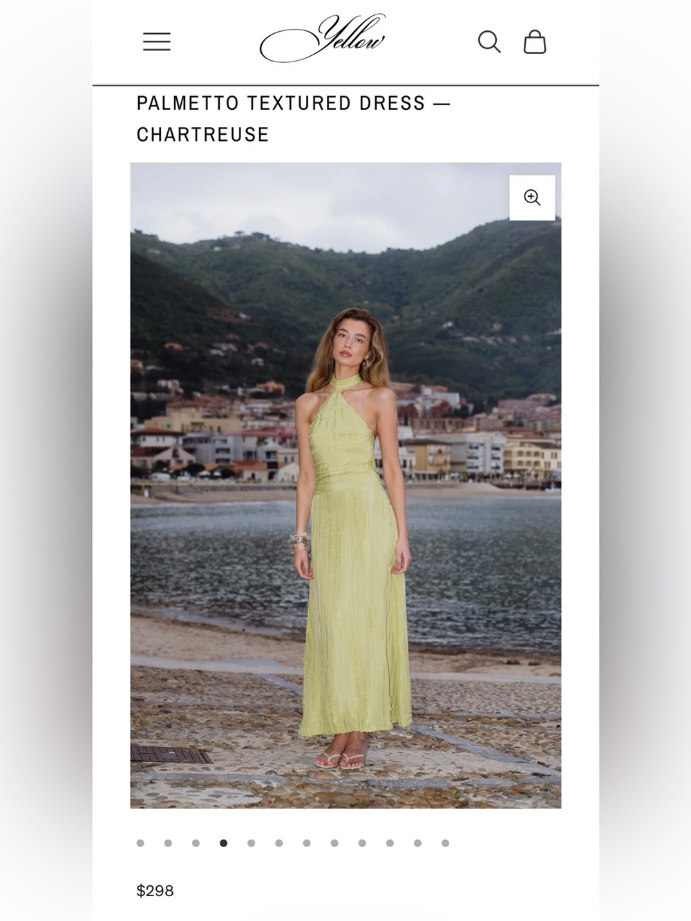 NWT Yellow the Label Palmetto Dress